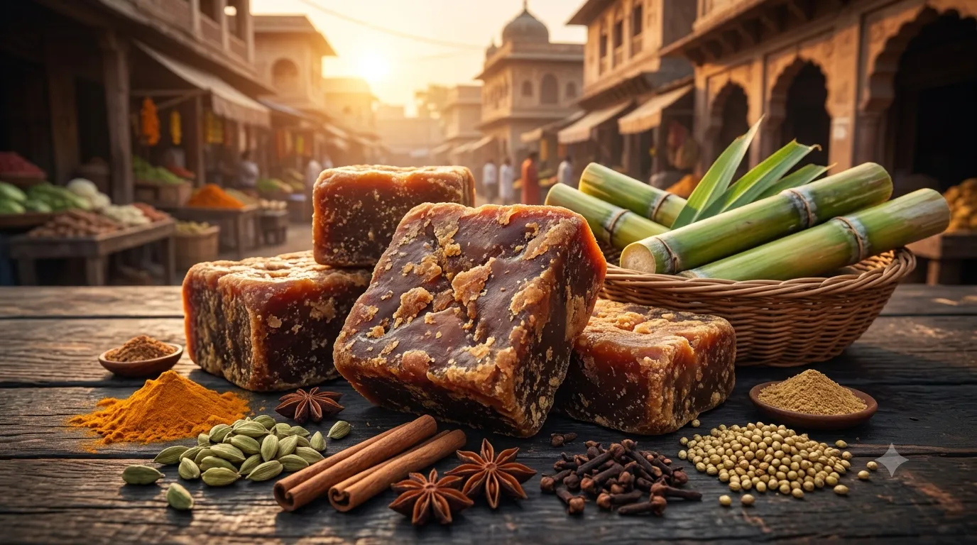 Amber Bloom organic jaggery